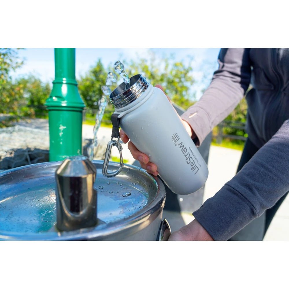 Go Stainless-Steel Water Filter Bottle 24 Fl. Oz.