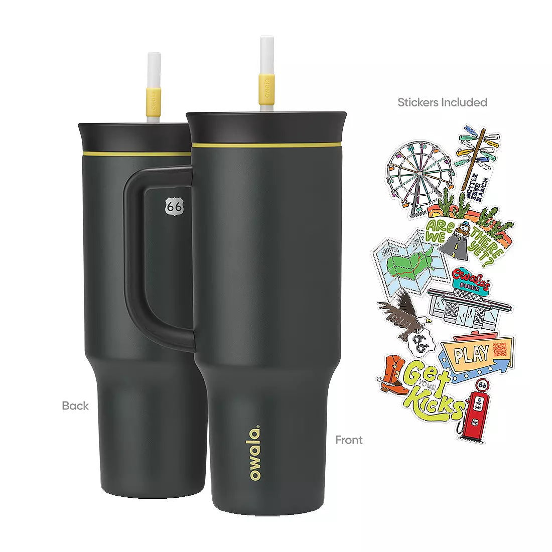 40 Oz. Stainless Steel Straw Tumbler