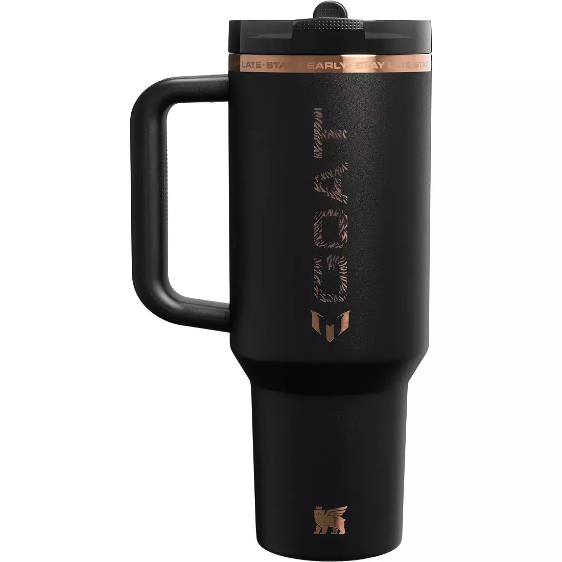 Messi 1913 40 Oz. Quencher Protour Flip Straw Tumbler Messi Goat Black