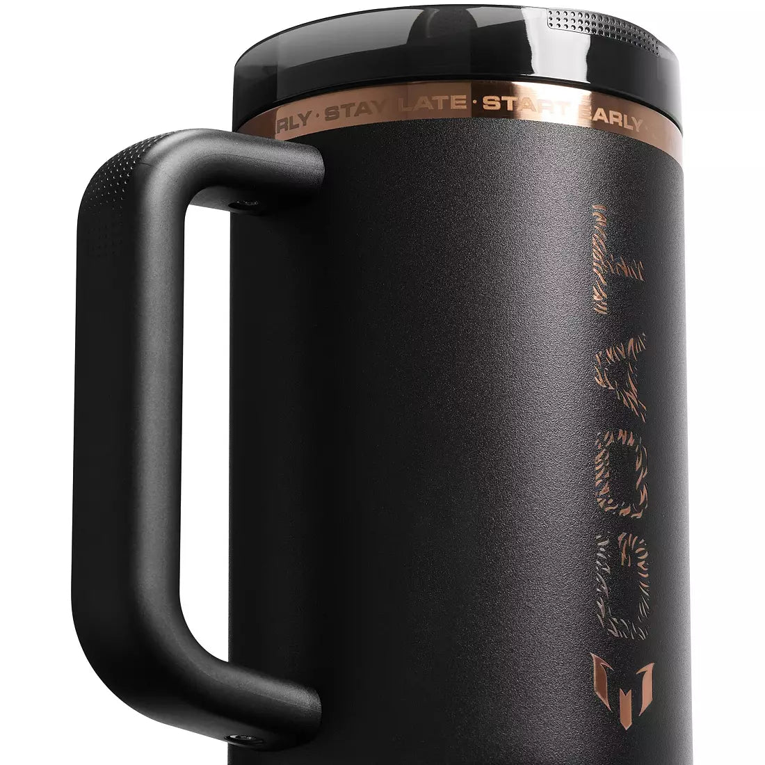 Messi 1913 40 Oz. Quencher Protour Flip Straw Tumbler Messi Goat Black
