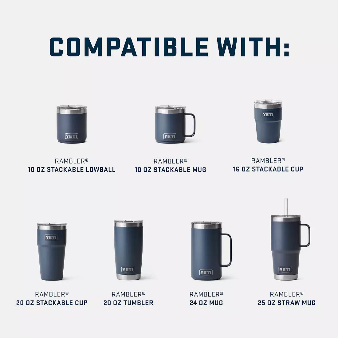 Rambler Tumbler Medium Magslider Lid
